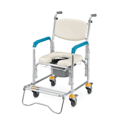 便盆椅推薦-四吋輪帶輪型便盆椅